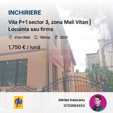 Vila P+1 sector 3, zona Mall Vitan | Locuinta sau firma